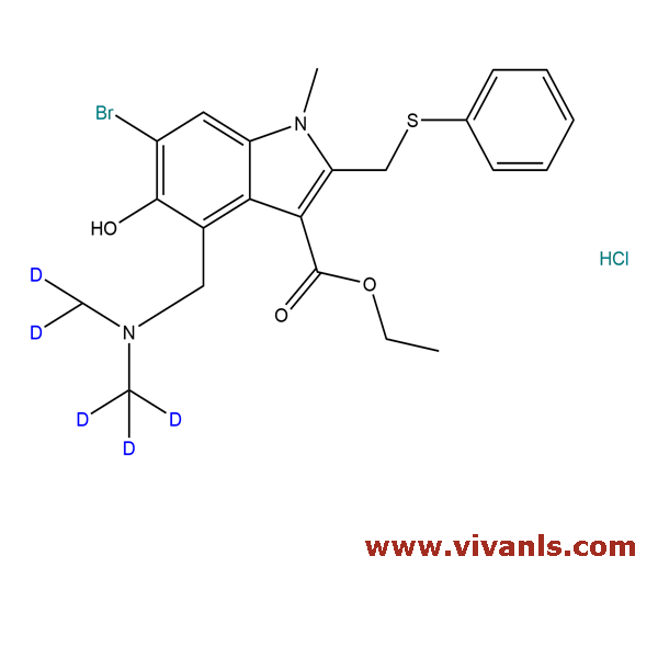 Stable Isotope Labeled Compounds-Umifenovir-d5-1663739382.png